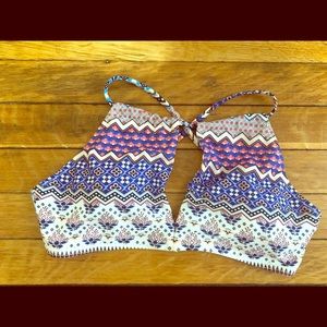Bohemian pattered swim top